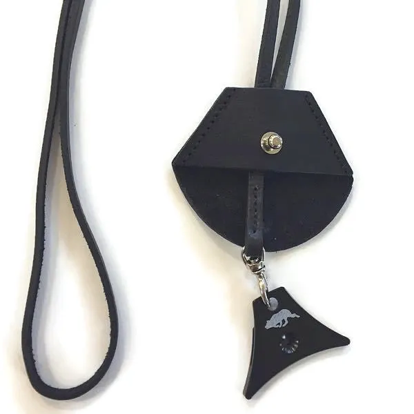 Italian Leather Whistle Case (& lanyard)