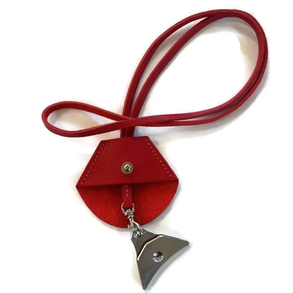 Italian Leather Whistle Case (& lanyard)