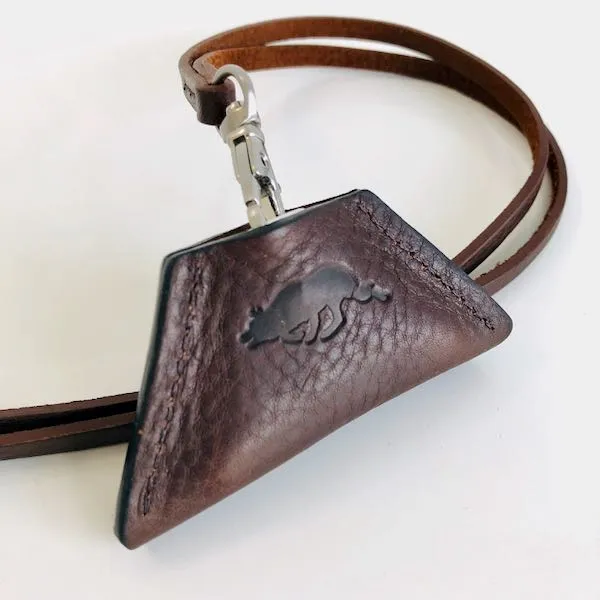 Italian Leather Whistle Case (& lanyard)