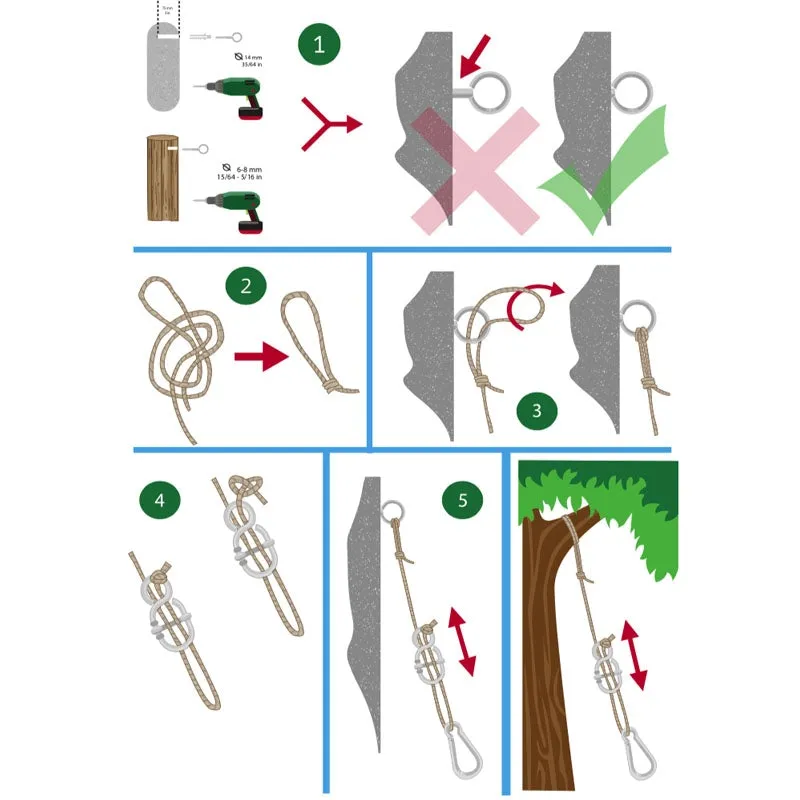 Simple Black Hammock Fixing